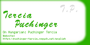 tercia puchinger business card